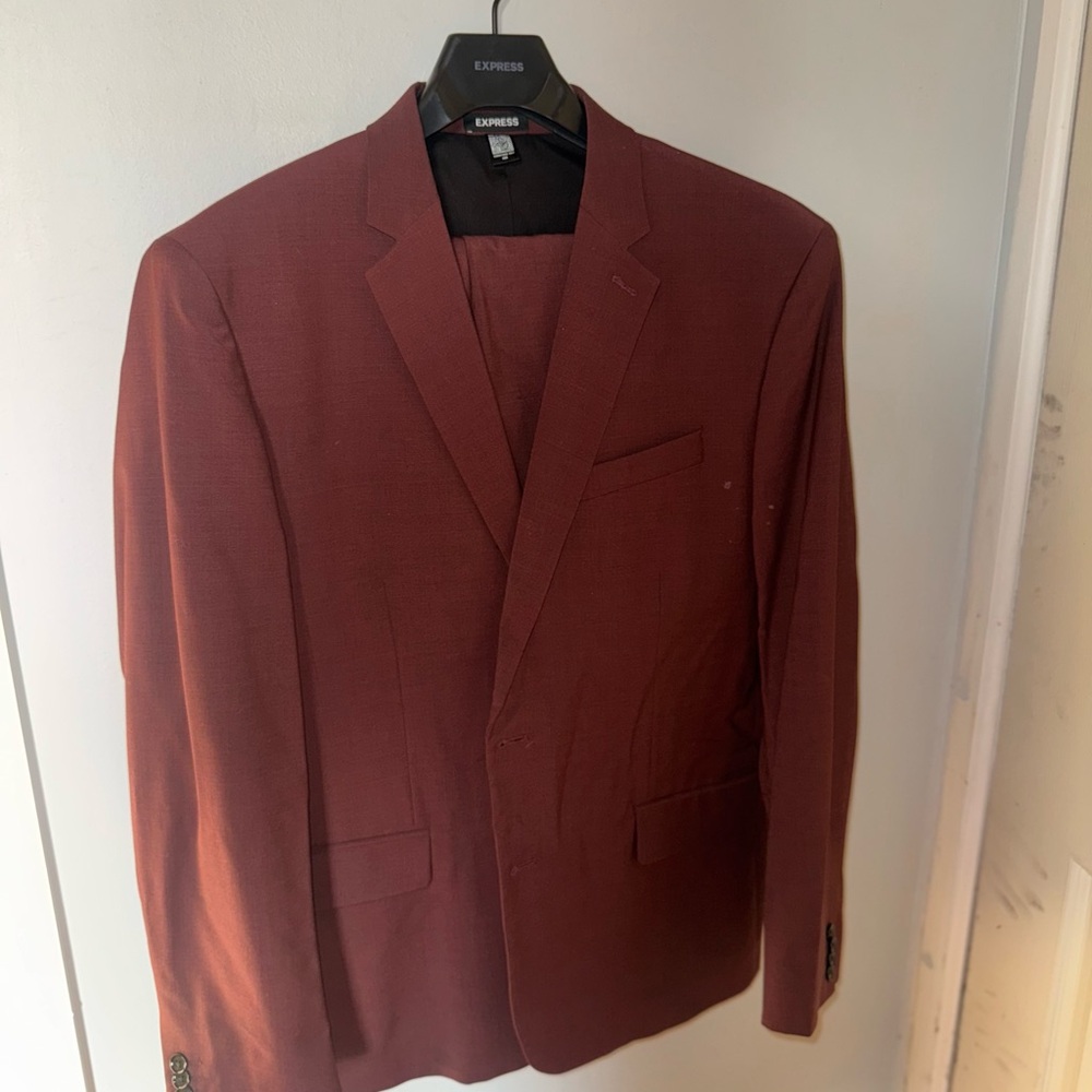 Express Men's Deep Burgundy Sport Coat